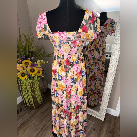 Buddy Love • Floral Smocked Maxi Dress - Picture 10 of 12